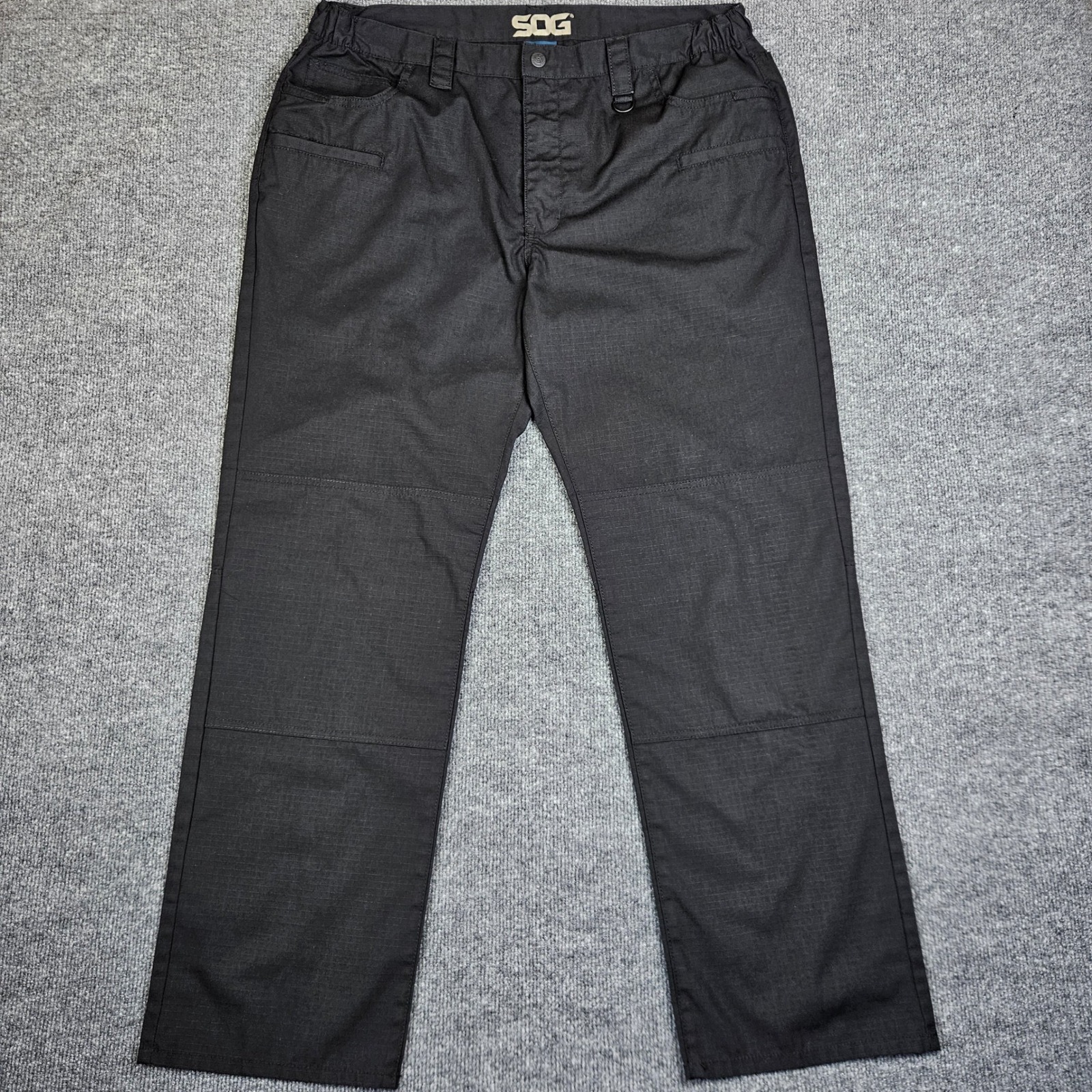 Sog Ripstop Tactical Pants Men's 38x32 Black Military Utility Work Stretch Waist
